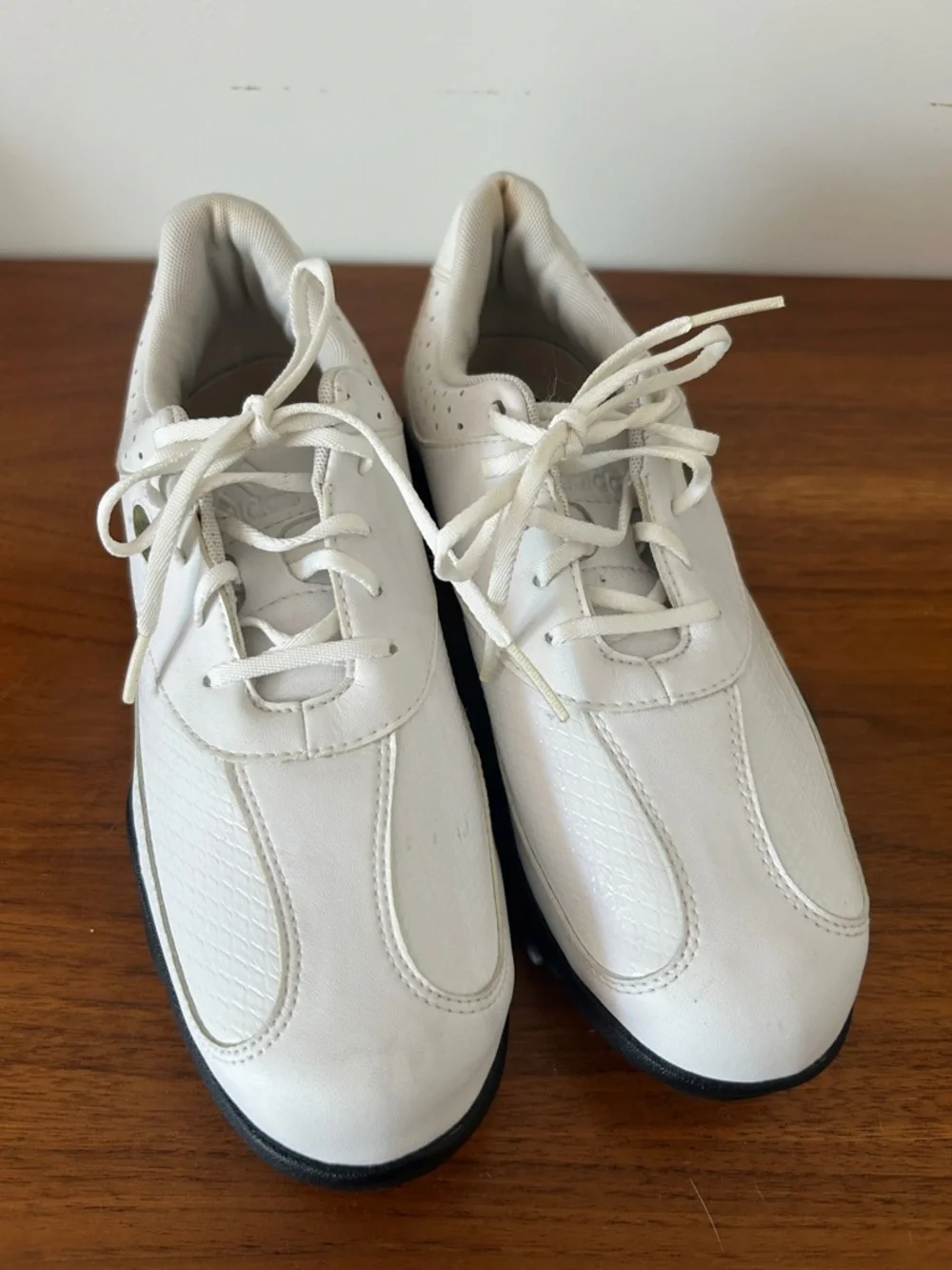 Adidas White Women’s Athletic Lace-Up Golf Sneakers - Picture 1 of 7